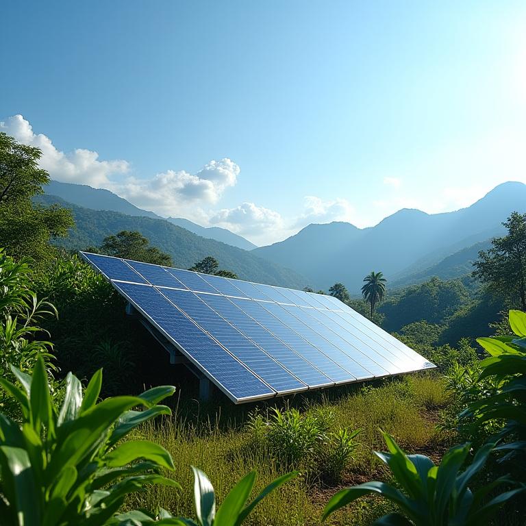 Off-grid solar sa remote island