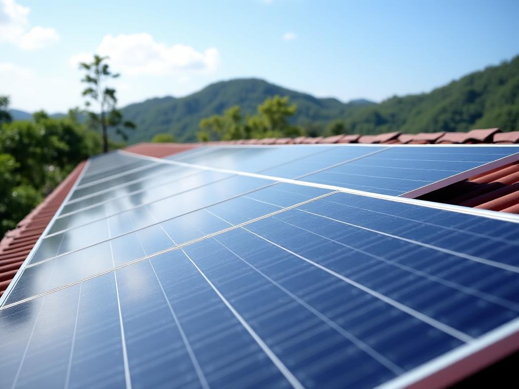 Solar panel installation sa bahay sa Cebu